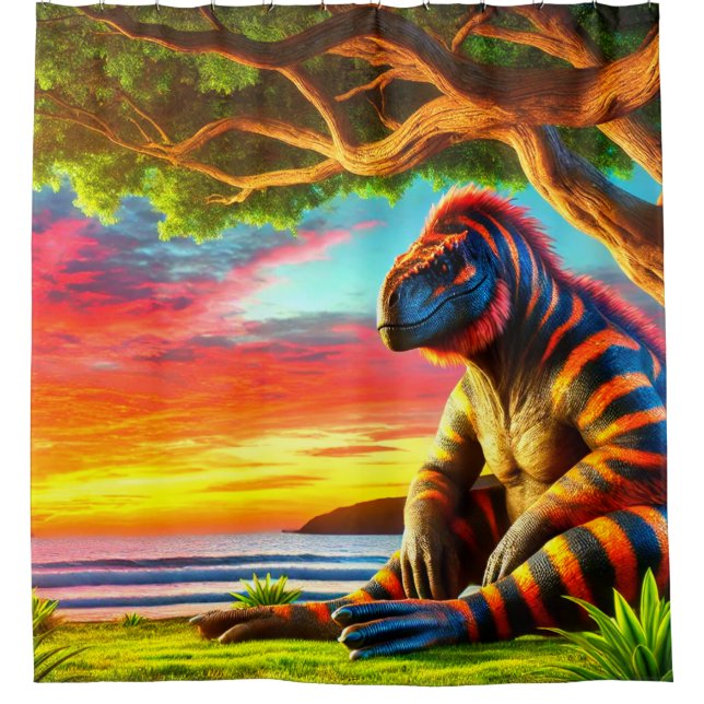 Fantasy Creature Shower Curtain (Front)