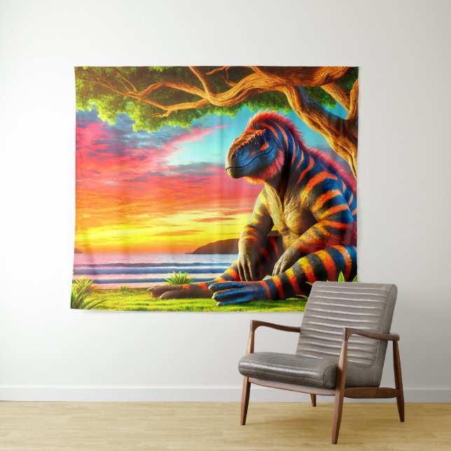 Fantasy Creature Tapestry (In Situ (Horizontal))