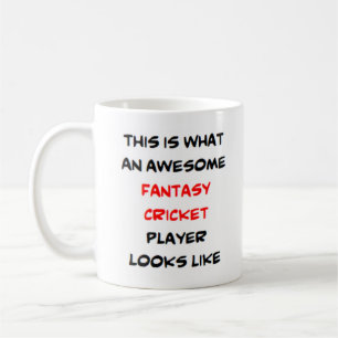 fantasy cricket player, awesome coffee mug