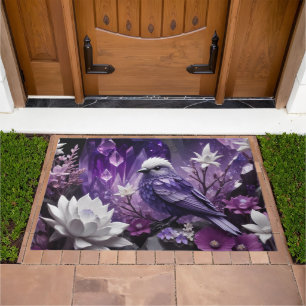 Fantasy Crystal - Garden Flowers Bird Doormat