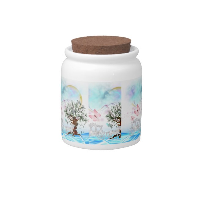 Fantasy Crystal Horse Carriage Candy Jar (Front)