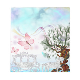 Fantasy Crystal Horse Carriage Notepad