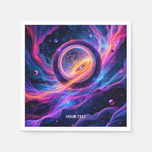Fantasy Cute Abstract Space Stars Napkins