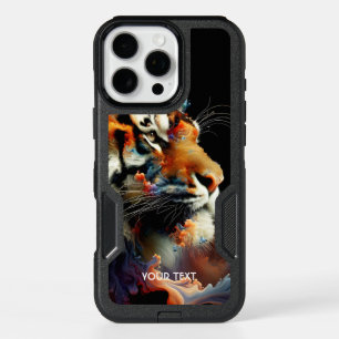 Fantasy Cute Abstract Tiger Head iPhone 16 Pro Max Case