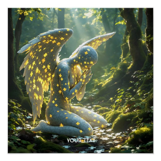 Fantasy Cute Angelic Figure Puzzle Poster (Front)