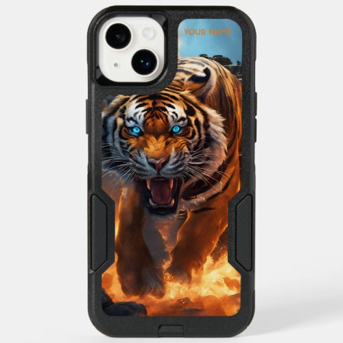 Fantasy Cute Anger Tiger Fire OtterBox iPhone 14 Plus Case