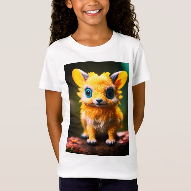 fantasy cute animal hybrids girls t shirt  (Front)