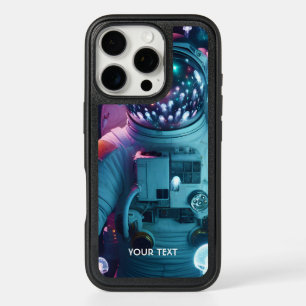 Fantasy Cute Astronaut Jellyfish Space iPhone 16 Pro Case
