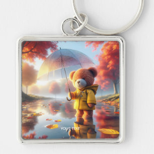 Fantasy Cute Baby Bear Umbrella Keychain