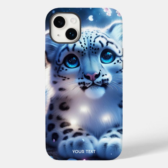 Fantasy Cute Baby Snow Leopard Case-Mate iPhone Case (Back)