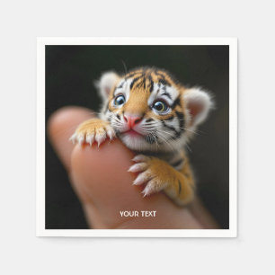 Fantasy Cute Baby Tiger Finger Napkins