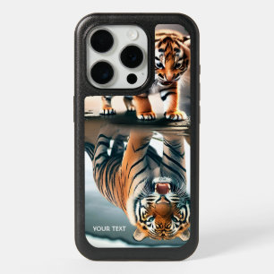 Fantasy Cute Baby Tiger Puddle iPhone 15 Pro Case