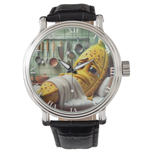 Fantasy Cute Bad Feeling Banana Watch (Front)