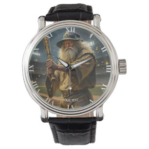 Fantasy Cute Baseball Wizard Bat Watch