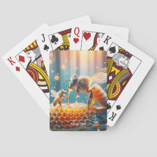 Fantasy Cute Bees Momma Baby Poker Cards