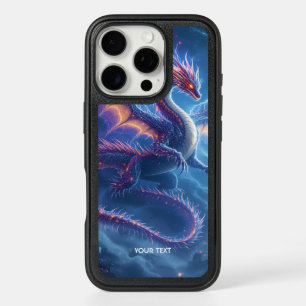 Fantasy Cute Blue Dragon City iPhone 16 Pro Case