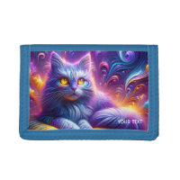 Fantasy Cute Blue Purple Cat