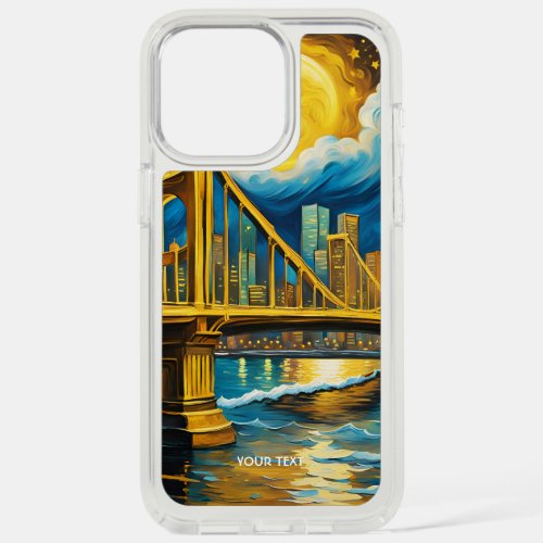 Fantasy Cute Bridge City Moon iPhone 15 Pro Max Case