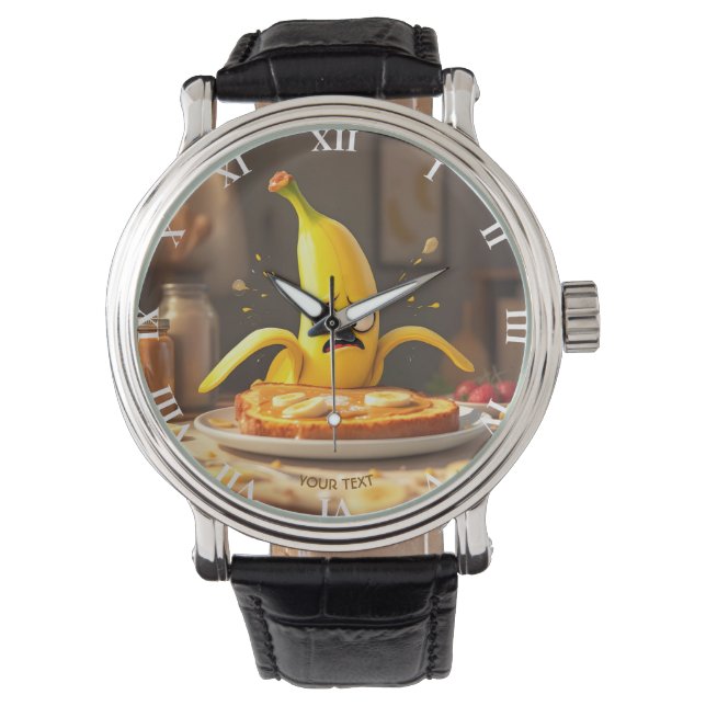 Fantasy Cute Butter Banana Toast Watch (Front)