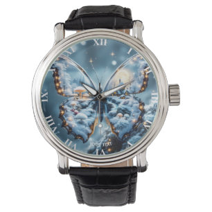 Fantasy Cute Butterfly Mushrooms Winter Watch