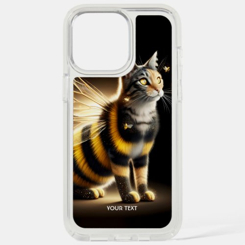 Fantasy Cute Cat Bee Wings iPhone 15 Pro Max Case