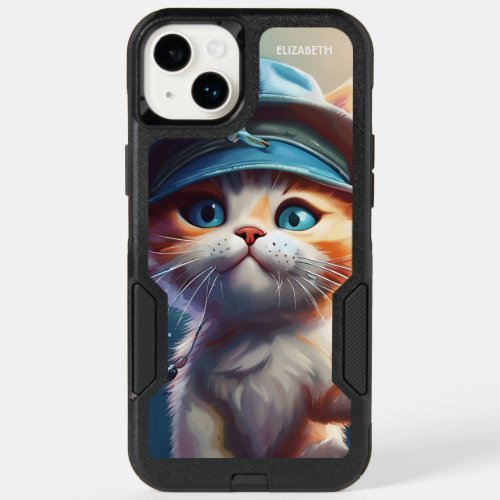 Fantasy Cute Cat Fishing Rod OtterBox iPhone 14 Plus Case
