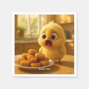 Fantasy Cute Chicken Nuggets Baby Napkins