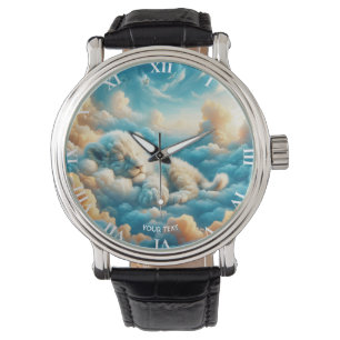 Fantasy Cute  Clouds Baby Lion Watch