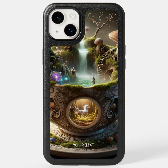 Fantasy Cute Cup Mushrooms Forest Otterbox iPhone Case (Back)