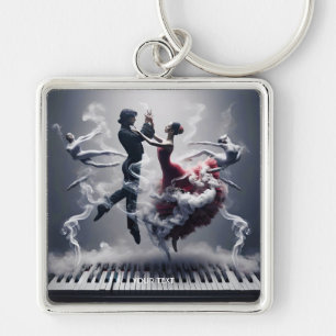 Fantasy Cute Dancer Ballerina Piano Keychain