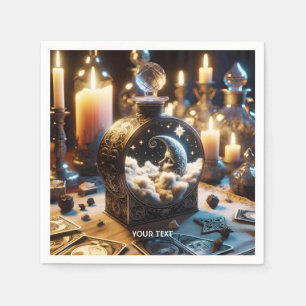 Fantasy Cute Decanter Moon Night Napkins