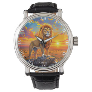 Fantasy Cute Desert Rock Lion Watch