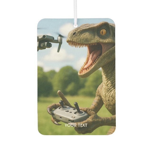 Fantasy Cute Dinosaur Drone Forest Air Freshener (Front)