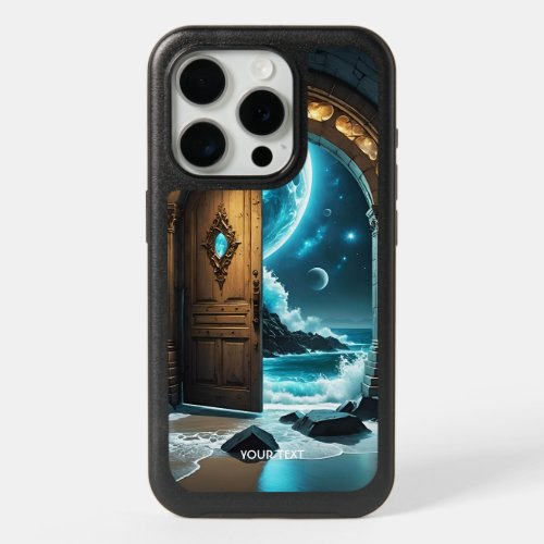 Fantasy Cute Door Ocean Moon iPhone 15 Pro Case