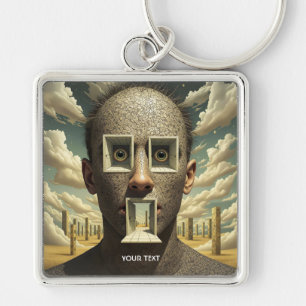 Fantasy Cute Door Windows Man Keychain