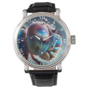 Fantasy Cute Dragonfly Macro Photo Watch