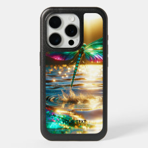 Fantasy Cute Dragonfly Water Reflection iPhone 15 Pro Case