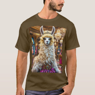 Fantasy Cute Drama Llama Queen T-Shirt