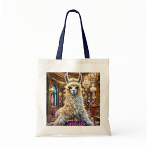 Fantasy Cute Drama Llama Queen Tote Bag
