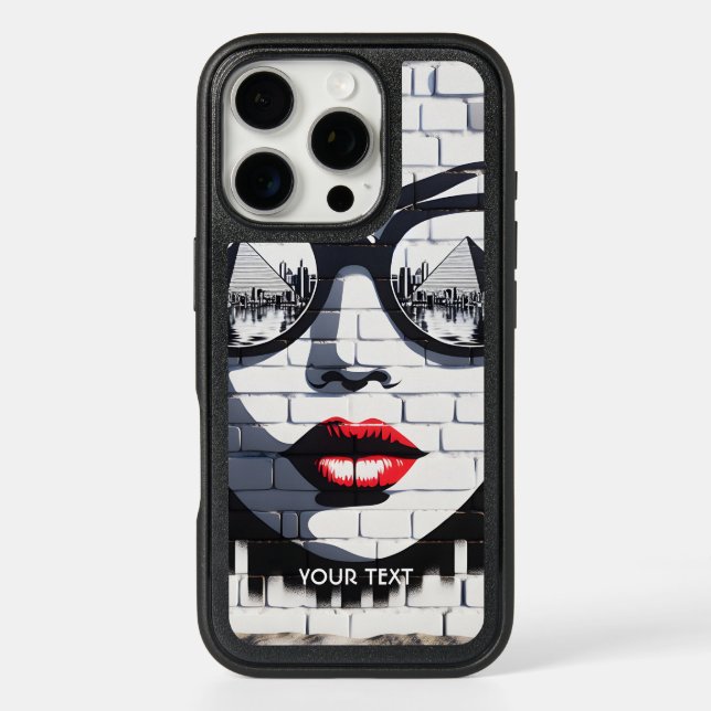 Fantasy Cute Face Wall Egypt Otterbox iPhone Case (Back)