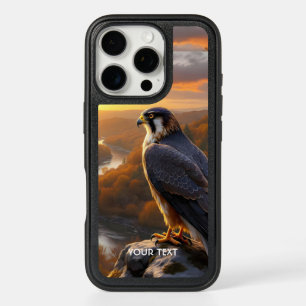 Fantasy Cute Falcon Sunset Fall iPhone 16 Pro Case