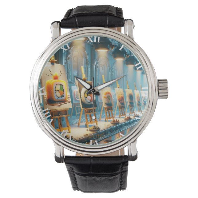 Fantasy Cute Fantasy Sushi Art Watch (Front)