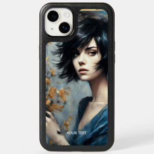 Fantasy Cute Flowers Girl Oil OtterBox iPhone 14 Plus Case