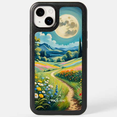 Fantasy Cute Flowers Moon Meadow OtterBox iPhone 14 Plus Case