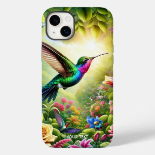 Fantasy Cute Flowers Rainbow Hummingbird Case-Mate iPhone 14 Plus Case