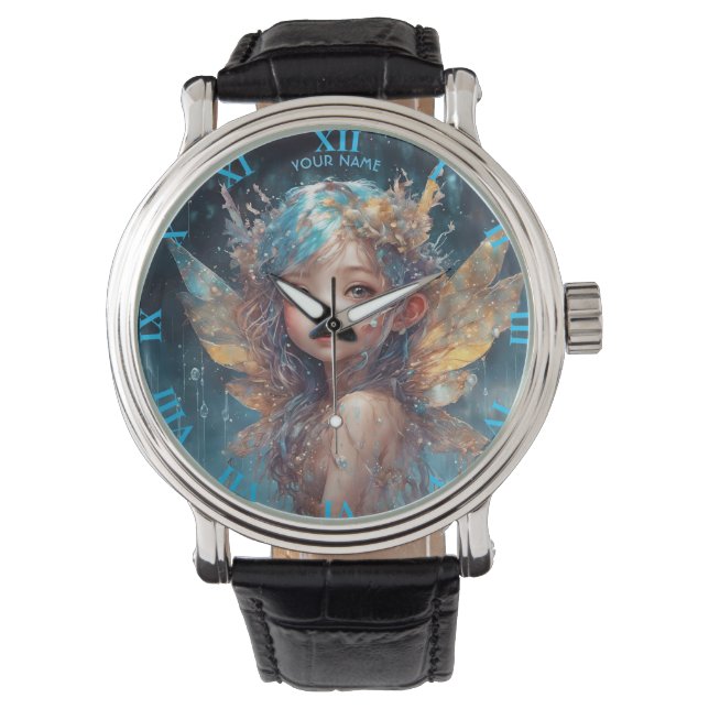 Fantasy Cute Forest Rainy Fairy Watch (Front)