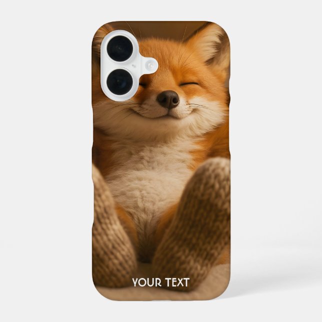 Fantasy Cute Fox And Socks Iphone Case (Back)