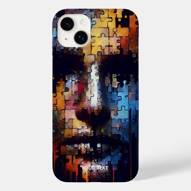 Fantasy Cute Fragments Man Face Case-Mate iPhone Case (Back)