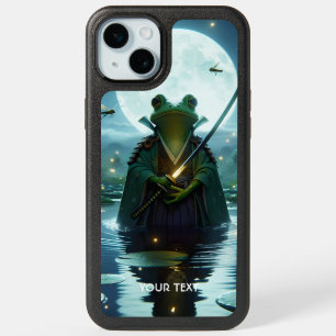 Fantasy Cute Frog Samurai Katana iPhone 15 Plus Case