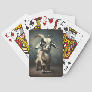 Fantasy Cute Funny Baby Goat Poker Cards